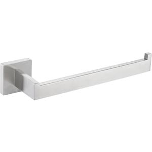Angle Simple Hand Towel Holder for Bathroom, SUS 304 Stainless Steel Kitchen Towel Hanger Rack for Wall, Brushed Nickel, 10.24 Inches