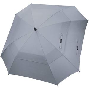 G4Free Extra Large Golf Umbrella 62/68 inch Square Vented Windproof Auto Open Double Canopy Oversized Stick Umbrella (Grey)