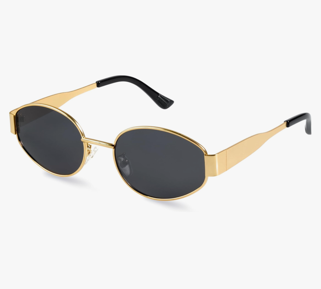 livho Oval Trendy Polarized Sunglasses Women Men, Retro Sun Glasses for Women Men 2025, Vintage Classic UV Protection Shades