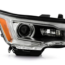 Base-Model LH Headlights W/o LED DRL Chrome Halogen Assembly Compatible with 2017-2019 GMC Acadia Headlamp Right Driver Side GM2502446 84396069