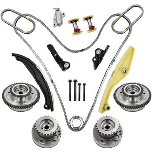 3.5 Ecoboost Timing Chain Kit With Vvt Cam Phaser AT4Z6K297B Fits 2011-2013 Ford F150 Flex Taurus Fusion 3.5L 3.7L, Mercury Milan,Lincoln Mkx Mkz Zephyr,OE# AT4Z6L266B