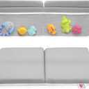 Baby Bath Kneeler and Elbow Rest Pad Set - Kneeling pad for Bathing Baby and Toddlers - Memory Foam Cushion - Holds Bath Accessories and Essentials - Comfort and Support for Your Knees