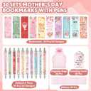 Eaasty 30 Sets Mother's Day Appreciation Gifts Set Mom Pen and Bookmark for Mothers Party Favors Cute Mom Ballpoint Pen Bulk Thank You Gift Ideas for Women Birthday Accessories Office Souvenirs