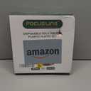 FOCUSLINE 60Pcs Clear Plastic Plates, Pink Disposable Plates with Gold Rim, 30 7" Salad Dessert Plate and 30 10" Dinner Plate Heavy-duty Hammered Plates for Party, Wedding