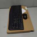Wireless Keyboard and Mouse Combo, Full-Sized 2.4GHz Wireless Keyboard with Comfortable Palm Rest and Optical Wireless Mouse for Windows, Mac OS PC/Desktops/Computer/Laptops (Black)