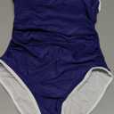 Eomenie Women's One Piece Swimsuit Tummy Control Slimming Bathing Suit Color Block Spaghetti Strap 1 Piece Swim Suit Swimwear S