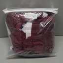 H.VERSAILTEX Wingback Chair Covers Velvet Plush Wing Chair Slipcover 1 Piece High Stretch Wing Back Chair Slipcovers Sofa Cover Furniture Cover with Elastic Bottom, Burgundy