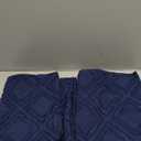 JELLYMONI Pillowcases Standard Size Navy Blue 2 Pack Boho Plaid Bed Pillow Covers 20x26in Polyester Envelope Pillow Shams Tufted Bohemian Textured (Pillows are not Included)