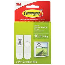 3M Command PiCounture Hanging Strips 4 Pairs