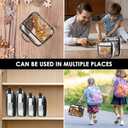 4Pcs Clear PVC Organizing Bag Waterproof Zippered Toy Storage Bag Large Capacity Block Organizer Case with Mesh Side Pocket and Handle Board Game Storage Organizer for Toy Building Blocks US