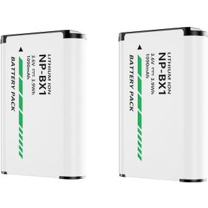 MUSM Camera Battery，Compatible for Sony， FDR-X3000R ZV-1 RX100 M7 AS300 HX400 HX60 WX350 AS300V(2pcs)