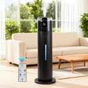 Large Humidifier for Bedroom, 8L/2.1Gal Ultrasonic Cool Mist, Remote control,Easy Clean with 350ML/H Large Mist Speed, Suitable for Kids Room Plant Yoga Study Room Office (Black)