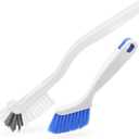 2 Pcs Cleaning Brush Small Scrub Brush for Cleaning Sink Bathroom Kitchen Edge Corner Grout Household Use with Handle