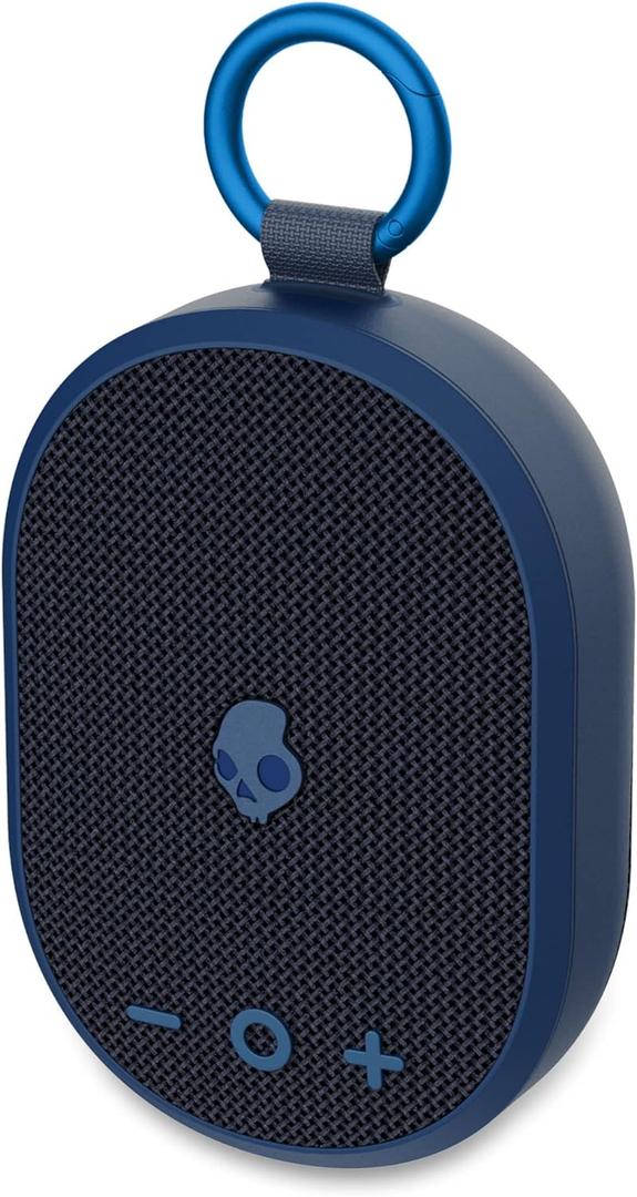 Skullcandy Kilo Wireless Bluetooth Speaker - IPX7 Waterproof Mini Bluetooth Speaker with 24 Hour Battery, Downward Firing Passive Radiator, and True Wireless Pairing - Perfect for Outdoor (Navy)
