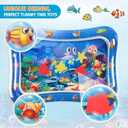 Infinno Inflatable Tummy Time Mat Premium Baby Water Play Mat for Infants and Toddlers Baby Toys for 3 to 24 Months, Strengthen Your Baby's Muscles, Portable