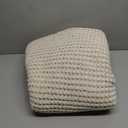 Amlie Home Waffle Chenille Throw Blanket for Couch, Pineapple Stitch Knit Soft Cozy Knit Blanket Decorative Throw for Sofa, Chair, 50"x60", Beige&Ivory