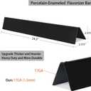 Leship 24.5" Flavorizer Bars for Weber 7539 Genesis 300 Series E310 E320 E330 S310 S320 Grill (with Side-Mounted Control), Porcelain-enameled Replacement for Weber 7540 (5 PCS)