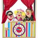 Melissa & Doug Deluxe Puppet Theater - Sturdy Wooden Construction, Age 6+, 47.0 X 14.5 X 3.15