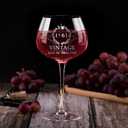 65TH Birthday Gifts for Women, Vintage 1961 Engraved 65th Wine Glass, 65Year Old Birthday Decorations For Women, Funny 65 Bday Gifts Idea For Her, Friends, Daughter, Sister Mom - Turning 65 Present