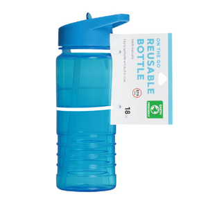 Jacent Reusable Bottle 18OZ Pack of 2 (Green, Blue)