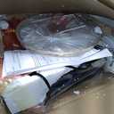 TOBUSA Traditional Floor Lamp, Classic Standing Lamp with Bronze Fabric Shade, Vintage Elegant Tall Pole Lamp for Living Room Bedroom Office Reading, Rustic Upright Floor Lights, Pull Chain Switch