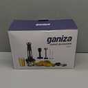 Ganiza Immersion Blender Handheld, 6 in 1 Hand Blender Stainless Steel Blade, 15 Speed Stick Blenders Electric, 800ml Mixing Beaker, 600ml Chopper, Whisk, Frother, Potato Masher (Black)