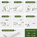 Mini Split Line Set Cover 3 Inch 10Ft, Easy to Install Lineset Cover Kit for Mini Split with Instruction, DIY Decorative PVC White Kit for Minisplit, Air Conditioner, Central AC and Heat Pump
