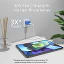 USB C Charger Block 20W for iPhone 16/16 Pro/16 Pro Max/16 Plus/16e 15/15 Plus/15 Pro/15 Pro Max/14/14 Pro/14 Pro Max/13/13 Mini/13 Pro/13 Pro Max, PD 3.0 Compact Fast Charging, No Cord/Blue