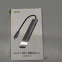 Acer 10 Gbps USB C Hub, USBC Splitter with 4*USB C 3.2 and 100W PD Port, Fast Transfer Type-C Multiport Adapter Compatible with MacBook Pro/ M2/ M1, iPad, Surface Pro, XPS【No Video Output】