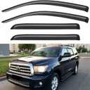 Window Visors Rain Guards for 2008-2022 Toyota Sequoia, Out-Channel Window Vent Wind Deflectors Visors Shades for 08-22 Sequoia