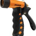 Dramm ColorStorm Premium Pistol Spray Nozzle  Heavy-Duty Adjustable Garden Hose Sprayer with Ergonomic Grip & Variable Water Patterns for Garden, Car, Deck, and Outdoor Cleaning  Orange (No Size (Single))