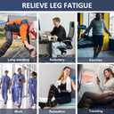 Plus Size Compression Socks for Women Men Wide Calf L/XL-5XL (15-20mmhg) Knee High Socks Support Compression Stockings for Nurses and Flying (Zipper - 3 Pairs - Black)