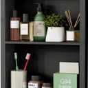 Stainless Steel Recessed Medicine Cabinet 14''*18'', Rust-Proof Metal Wall Niche, in Wall Shower Niche Shelf Insert Replacement, Recessed Medicine Cabinets for Drywall, Bathroom Storage, Black