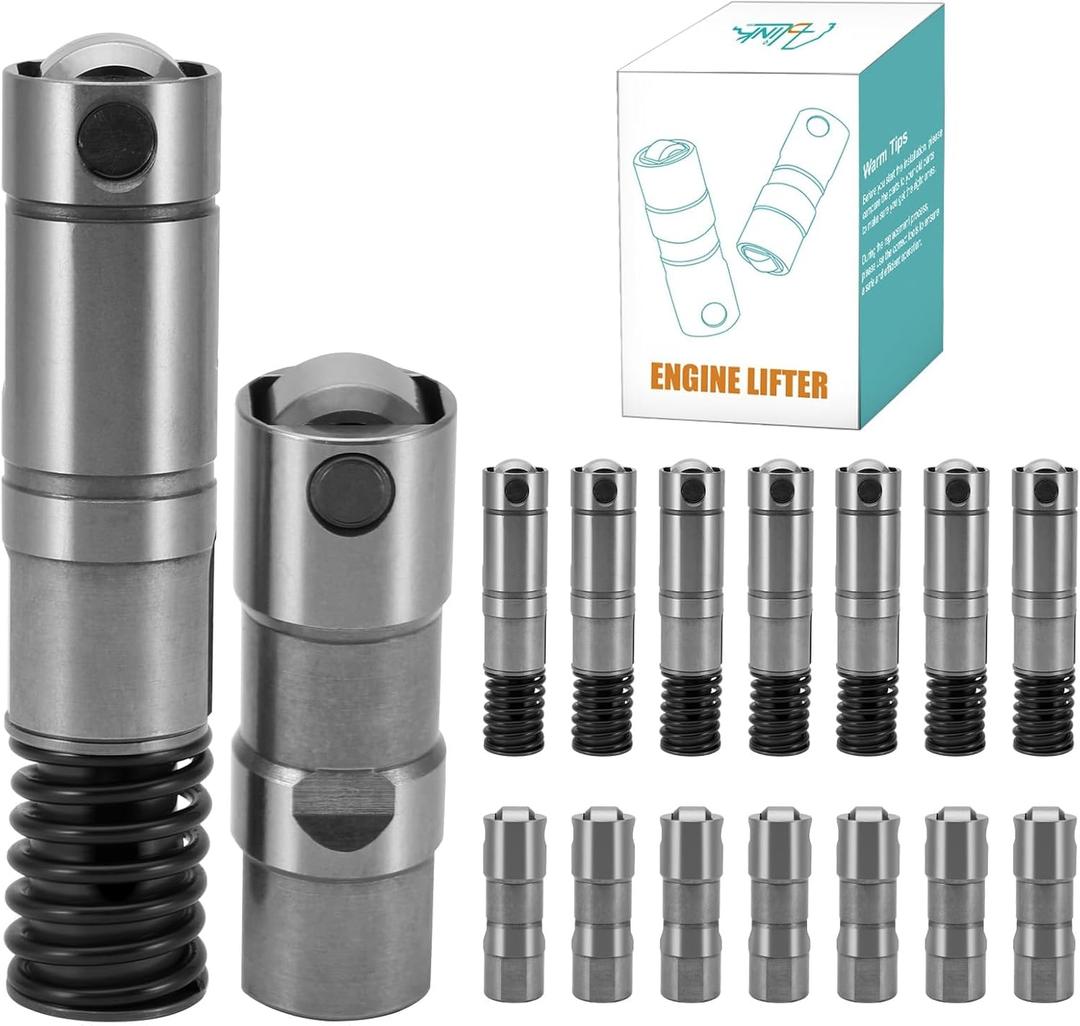(OEM Parts) 16Pcs Active Fuel Management Valve Hydraulic Roller Lifters Compatible with GMC Cadillac Chevy Buick Pontiac 4.3L 5.3L 6.0L 6.2L, Replace 12569256 12645725 12680871 12571595