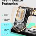 Wireless Charger iPhone Charging Station: 3 in 1 Charger Stand Multiple Devices for Apple - iPhone 17 16e 16 15 14 Pro Max 13 12 11 - Watch 10 9 8 7 6 5 4 3 2 SE and Ultra Series - Airpods 4 3 Pro (Black)