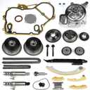 2.4 Timing Chain Kit with Water Pump compatible with GMC Chevy Buick Equinox Malibu Lacrosse Regal Verano Terrain 2.4L 2.2L 2009-2017 replace 9-4201S 90537632 24424758