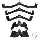 POWER GUIDANCE LAT Pulldown Attachments, Pull Down Bar with Ergonomic Handle, Cable Machine Attachments for More Effective and Less Fatigued Grip (Set of 5)