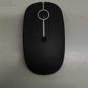 VssoPlor Type C Wireless Mouse, USB C MacBook Wireless Mouse Dual Mode Cordless Mice with USB and Type C Receiver Compatible with PC, Laptop, MacBook and All Type C Devices-Black and Silver