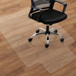 SHAREWIN Office Chair Mat for Hardwood Floors - 36"x47" Desk Chair Mats Home Floor Protector Heavy Duty - Easy Clean (47"x36" with lip, Clear for Hard Floor)