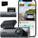 Dash Cam,1080P Front Dashcams, Dash Camera for Cars, Car Camera Built-in WiFi, Night Vision, App Control, 24H Parking Monitor, Loop Recording, WDR, G-Sensor, 170Wide Angle with Free 64G Card
