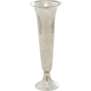 Deco 79 Aluminum Metal Decorative Vase Fluted Centerpiece Vase, Flower Vase for Home Decoration 4" x 4" x 10", Silver Deco 79 Aluminum Metal Decorative Vase Fluted Centerpiece Vase, Flower Vase for Home Decoration 4" x 4" x 10", Silver