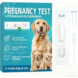At-Home Dog Pregnancy Test Kit | 15-Minute Accurate Results | Easy Pregnancy Test Strips for Dogs & Cats | Safe Early Detection, Exp Date 7-30-27