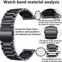 JUSUTEK 2025 Universal Titanium alloy Watch Band 16/18/20/22mm Metal Watchband Quick Release Strap Watch Band Titanium Bands Compatible for Men Women