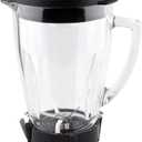 Anbige Replacement Parts Glass jar with Jar Base Bottom Cap,Blade with Rubber Gasket, Compatible with Oster Pro 1200 Blenders