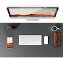 Wisfox Mouse Pad, Leather Desk Pad Protector, Office Desk Mat, Non-Slip Leather Desk Blotter, Laptop Desk Pad, Waterproof Desk Writing Lad for Home Office Decor(Dark Gray, 31.5" x 15.7")