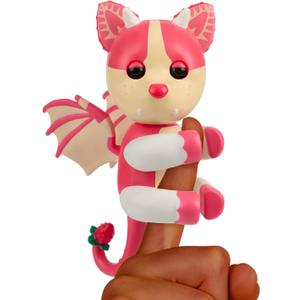 Adopt Me! x Fingerlings, Adopt Me! Strawberry Shortcake Bat Dragon, Legendary Interactive Pet with 40+ Sounds & Reactions (Ages 5+)