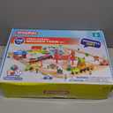 110PCS Wooden Train Set - Toy Magnetic Trains with Wooden Track Set for Kids Ages 3-8, City Scene Railway Set, Perfect Christmas Birthday Gift for Grandkids Toddlers Boys Girls