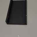 Solrot Small Black Floating Shelves for Wall Decor, Wall Mounted Wood Shelf for Bedroom, Living Room, Bathroom, Kitchen, Nursery, Display Ledge Shelf with Lip Set of 2-8 Inches, Black