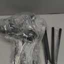 5-Light Contemporary Black Chandelier, Modern Industrial Dining Room Light Fixtures Over Table, Ceiling Hanging Kitchen Island Pendant Lighting Fixtures w/Clear Glass Shade for Entryway Foyer