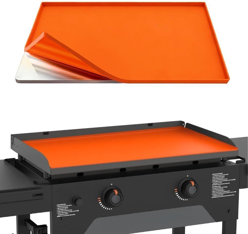 KITCHEN PERFECTION 28" Premium Silicone Griddle Cover Mat for Blackstone Griddle 28 Inch  Hermetic Protection from Rust & Debris All Year, Fits All Blackstone 28 Inch Models  Food Grade Silicone